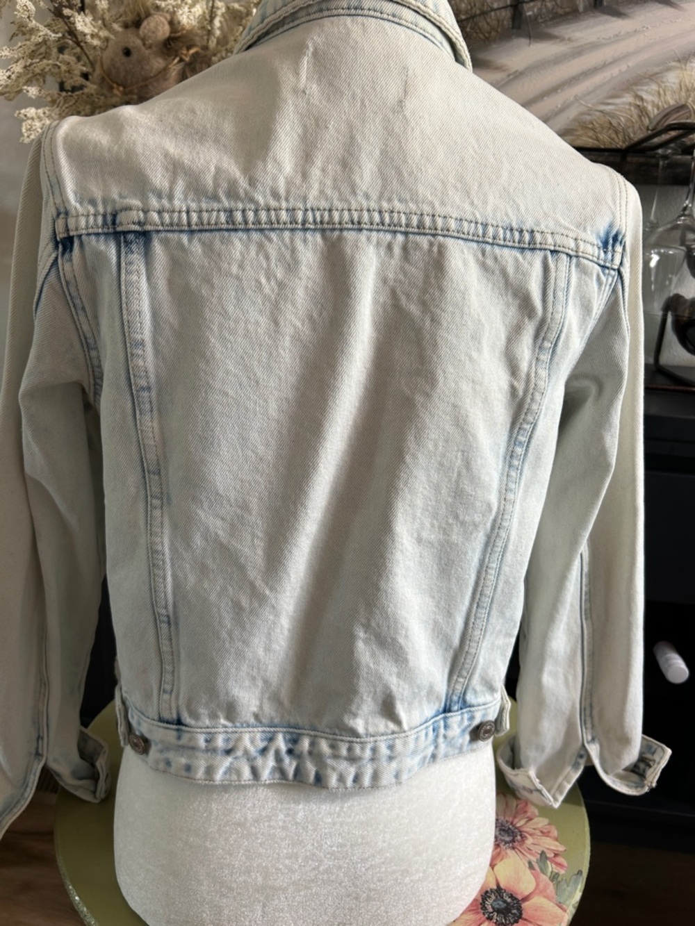 KanCan Light Blue Acid-Wash Denim Jacket - Picture 4 of 8